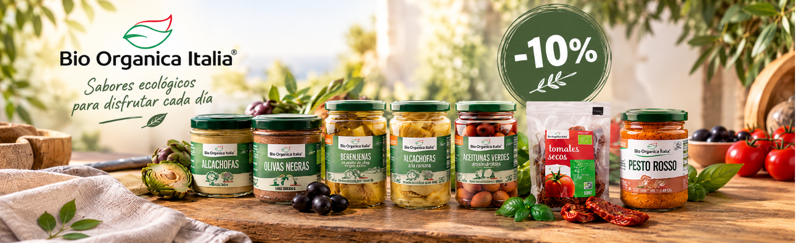 Selección de artículos de la marca Bio Organica Italia